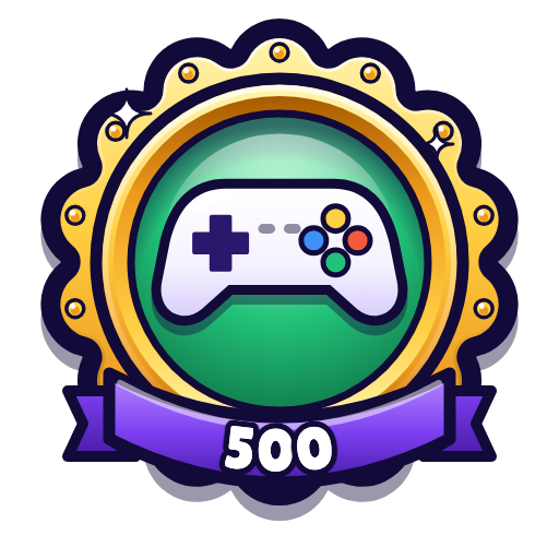 A gold medal with a game controller on it